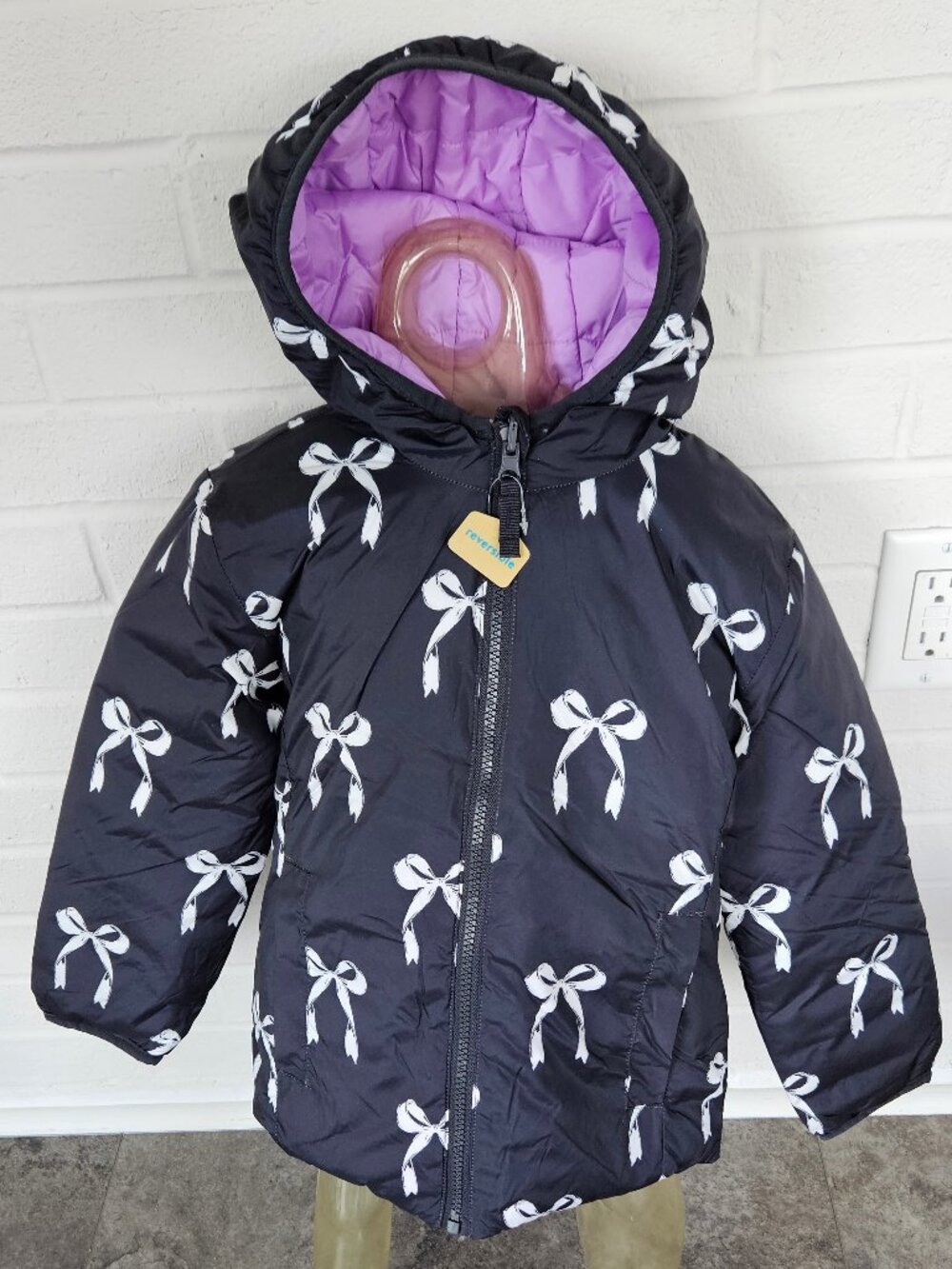 Girls XXS (4/5) Reversable Puffer Jacket NWT